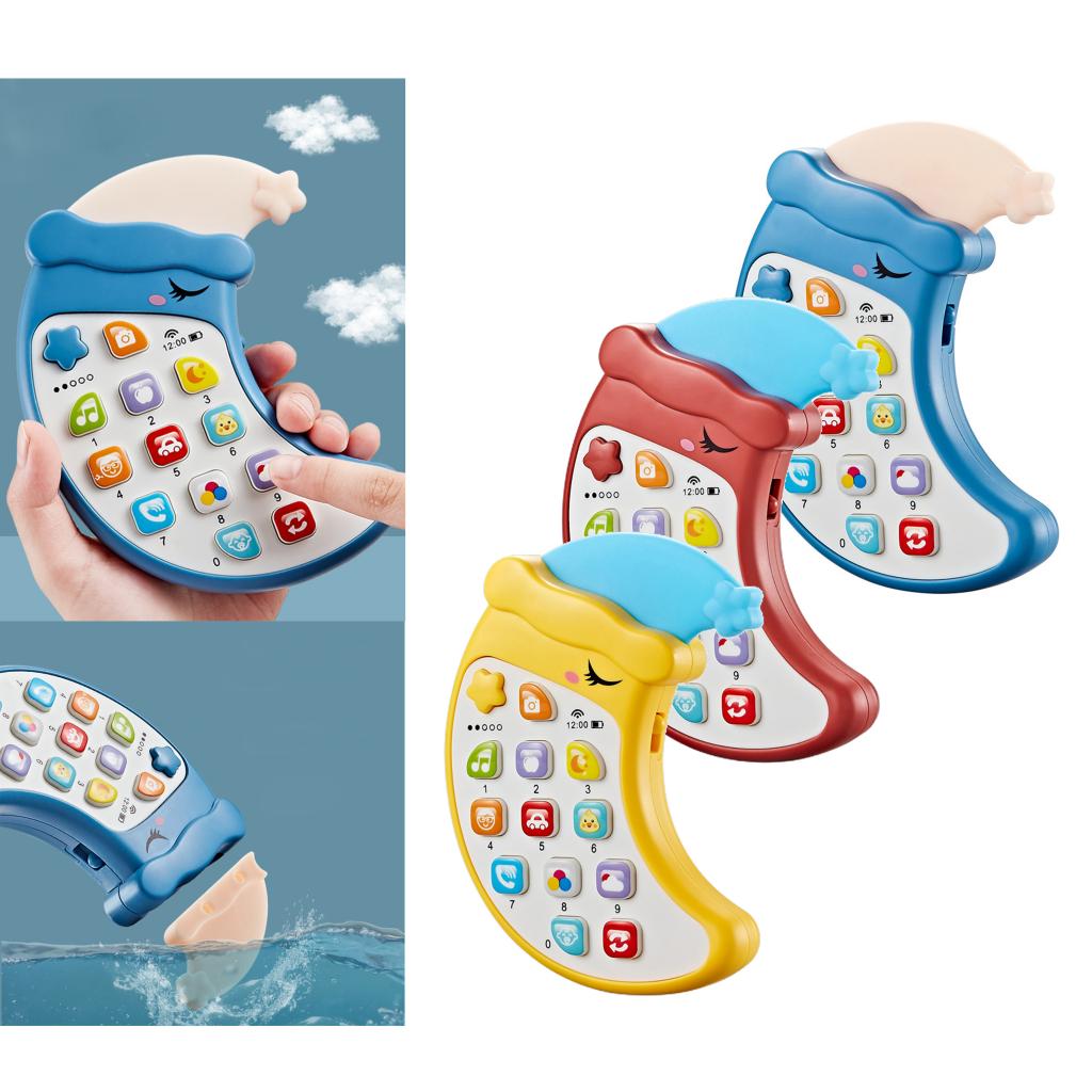 원격 제어 아기 6 개월 빛 소리 휴대 전화 활동 교육 장난감